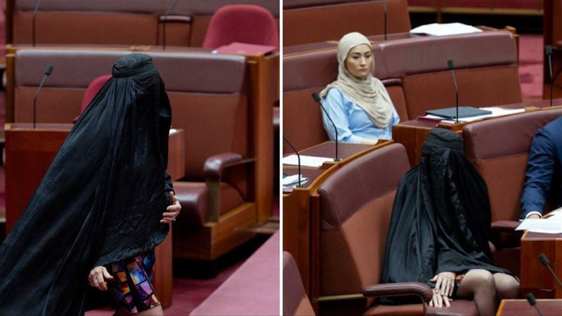 太過！澳極右議員短裙配布卡進國會遭停職