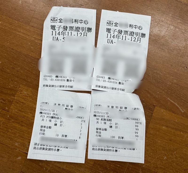 警方發現男子身上留有觀音區某店家購物發票，遂以店家位置循線聯繫該轄區派出所及里鄰長。（圖／桃園電子報提供）