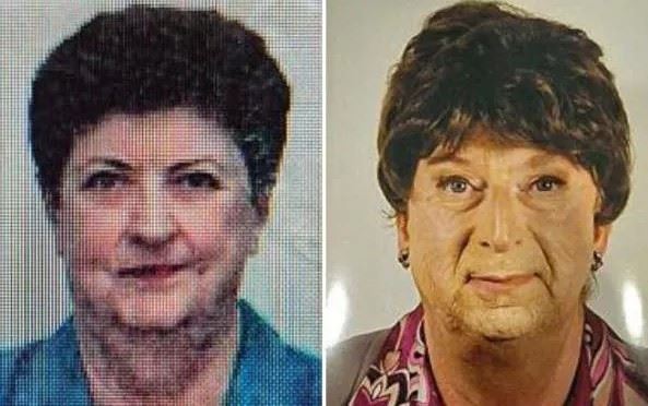 義大利一名失業男（左圖）扮亡母（右圖），每年爽領母親的退休金與房產收益高達191萬。（圖／翻攝自晚郵報）