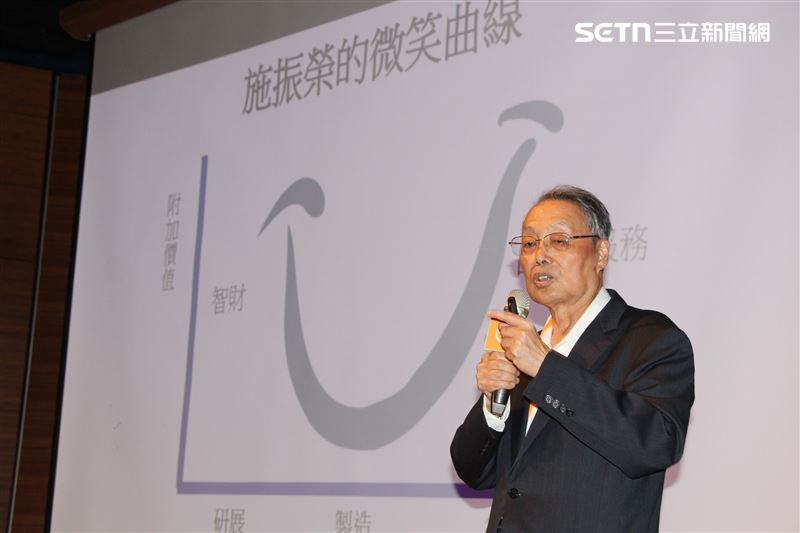 提出「微笑曲線」理論的施振榮，如今更以樂觀心態面對人生曲線，笑稱靠AI科技有信心活到120歲。（圖／翻攝自施振榮Stan哥臉書)