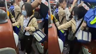 桃園女「鐵山靠」大鬧公車！超扯影片曝光