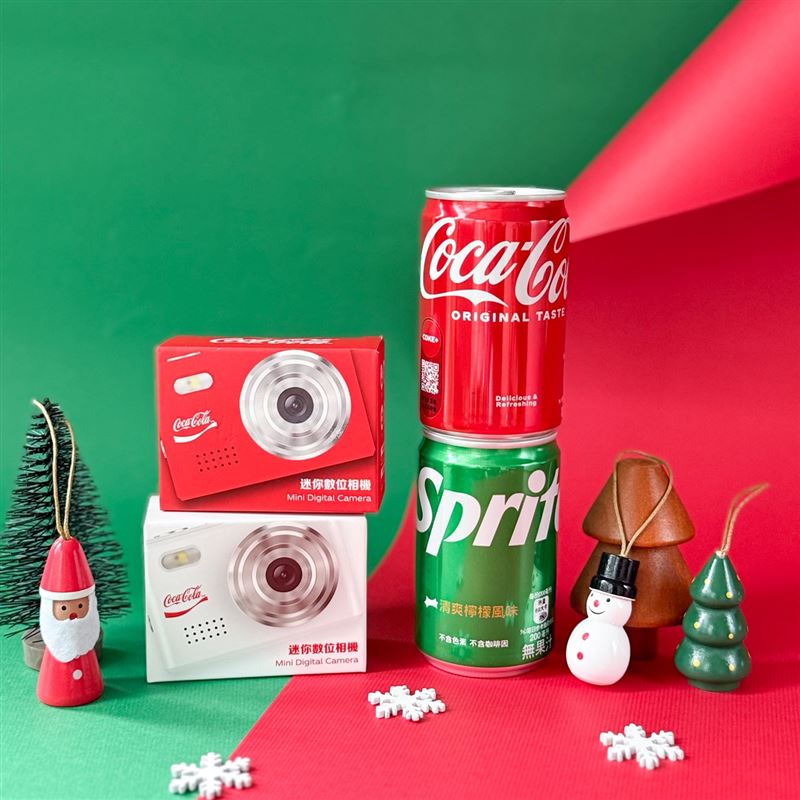 7-ELEVEN推出可口可樂迷你數位相機「Coke迷你聖誕拍」。（圖／7-ELEVEN提供）