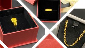6項黃金飾品經專業鑑定，成色970至998間純度極高。（圖／法務部行政執行署花蓮分署提供） 
