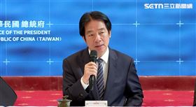 賴清德（中）召開國安會議後記者會（圖／翻攝畫面）