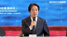 賴清德（中）召開國安會議後記者會（圖／翻攝畫面）