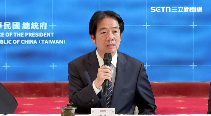 賴清德（中）召開國安會議後記者會（圖／翻攝畫面）