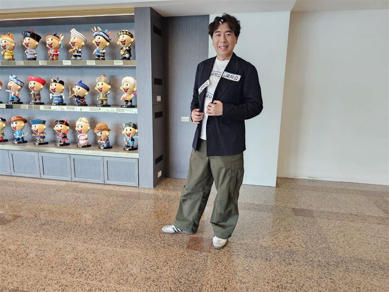 梁赫群今天錄影受訪。（圖／記者蔡維歆攝影）