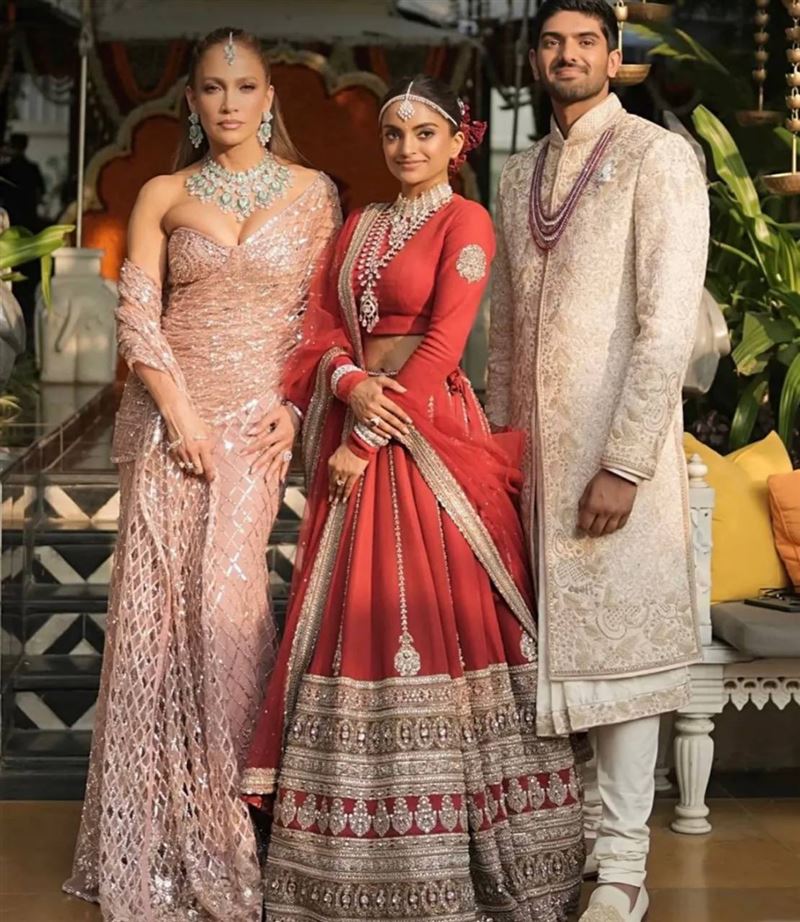 「翹臀珍」珍妮佛&middot;羅培茲飛往印度為婚禮獻唱。（圖／翻攝自X平台 @2001OnLine）