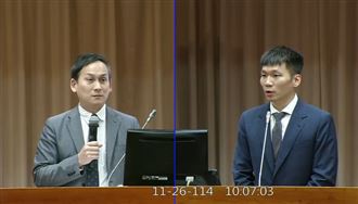 葉元之尬問李洋「怎麼對付大谷翔平」。（圖／翻攝自立院議事轉播IVOD）