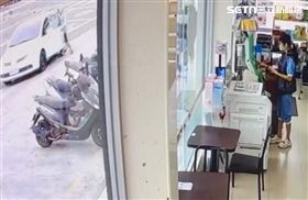 嚇死！賊躲車上　女車主開半路才發現有人（圖／翻攝畫面）