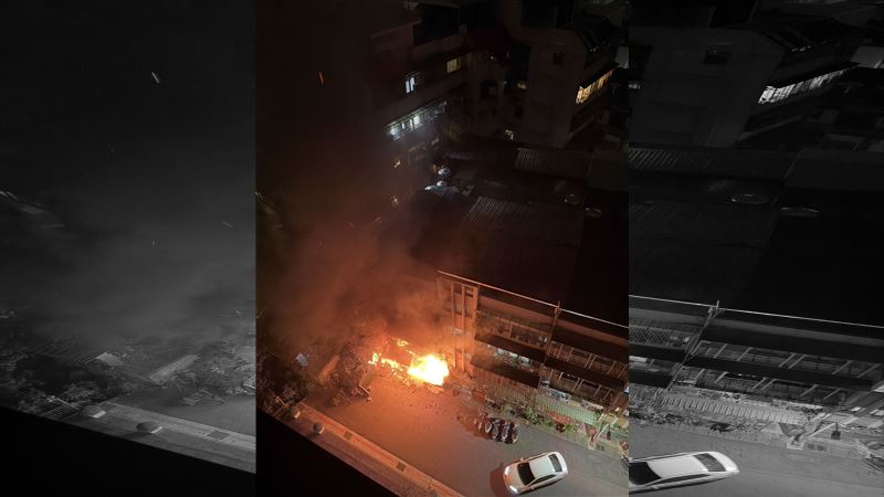 台北市北投區義理街、某公寓發生火警。（圖／翻攝畫面）