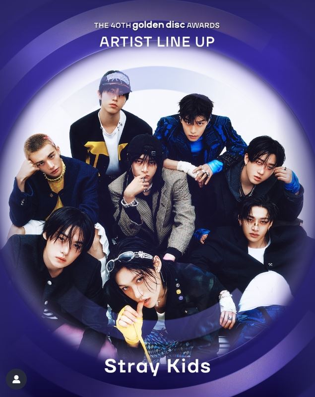 Stray Kids也將來台。（圖／翻攝自IG @golden_disc）