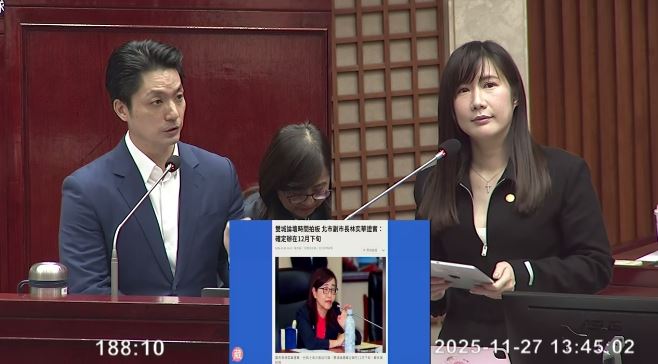 柳采葳問蔣萬安，增加國防預算是否會影響雙城論壇？蔣萬安回應，希望不會（圖／翻攝畫面）