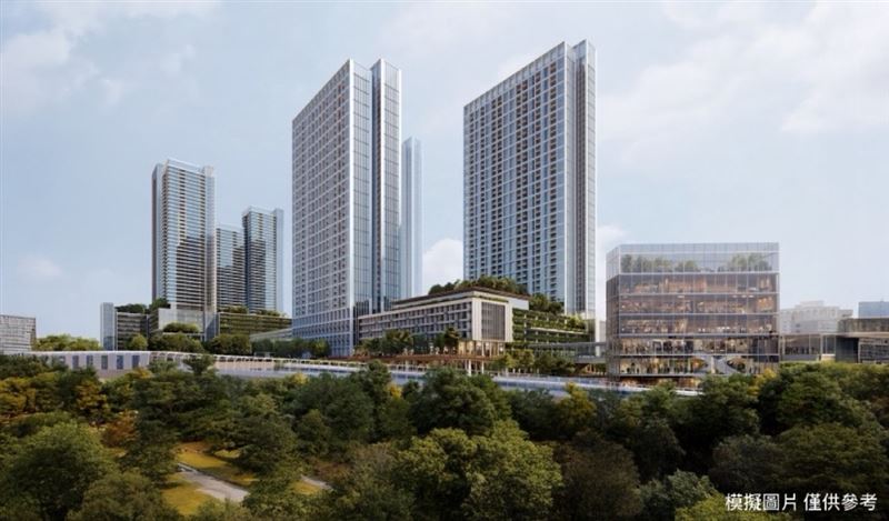 全台最大捷運開發案，新店十四張機廠完成簽約。圖為模擬圖。（圖／新北市政府捷運工程局）