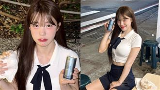 襯衫短裙辣妹夜市嗑滷肉飯！一看是李多慧