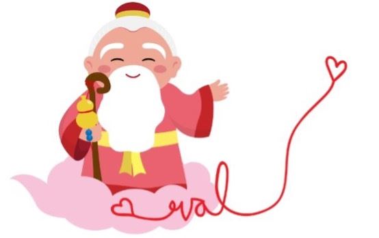 月老象徵為有緣人牽起紅線。（圖／三立新聞網）