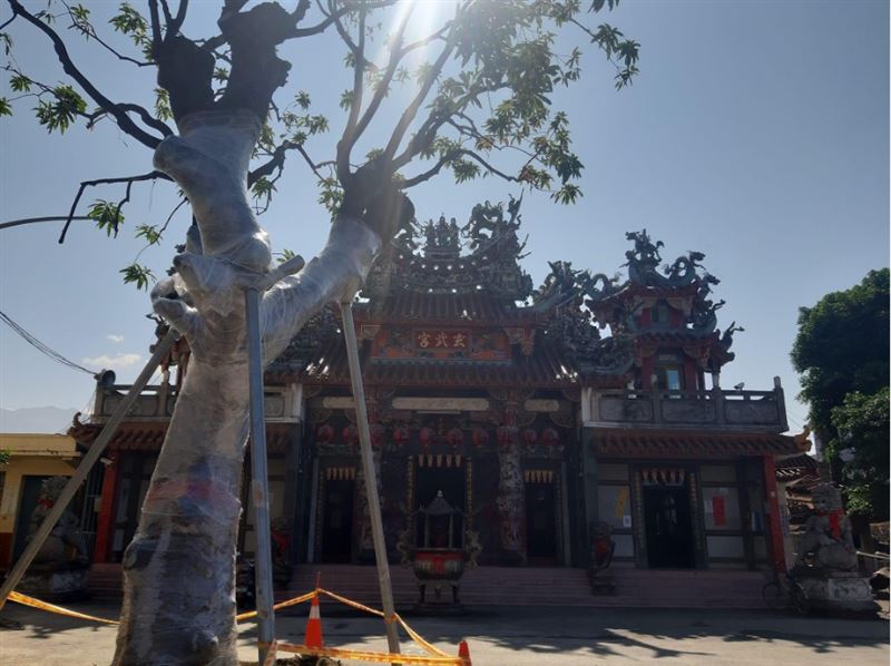 玄武宮與門口老樹。（圖／翻攝自犁頭鏢玄武宮粉絲專頁）