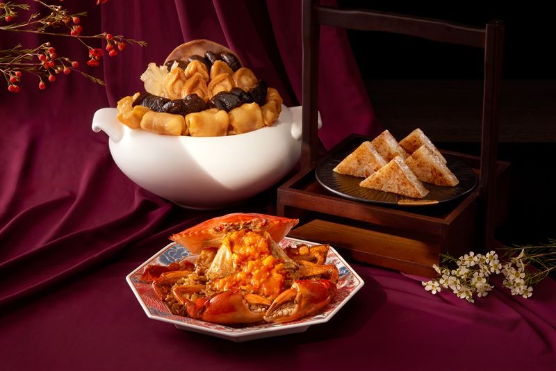 台北寒舍艾美酒店寒舍食譜「駿躍豐年」年菜。（圖／飯店旅宿業者提供）