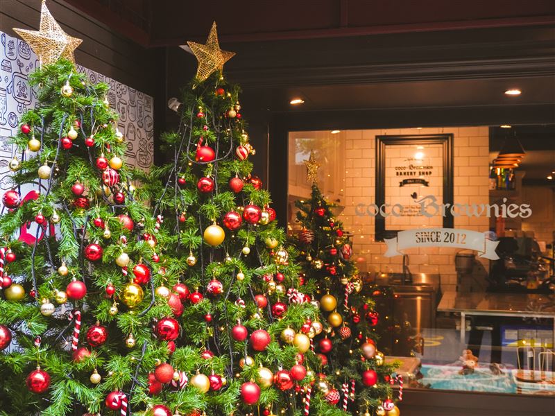 coco.Brownies光復-大巨蛋門市聖誕氛圍。（圖／品牌業者提供）