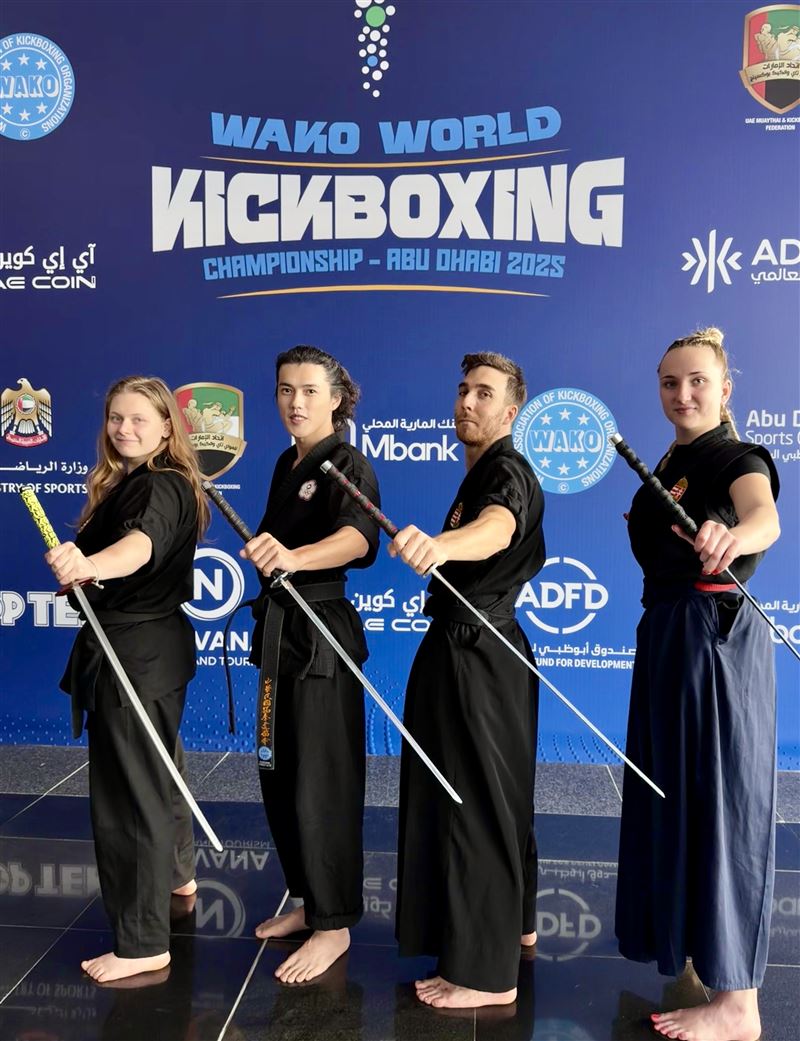 左起Tar Petra,、奇軒、匈牙利選手 Schersing Andr&aacute;s , Dorner Angelika Reka。（圖／通達量能文体提供）