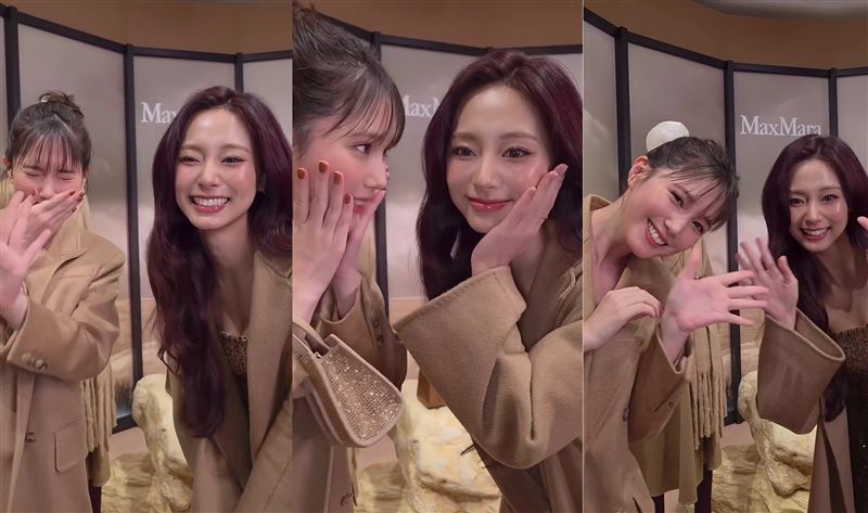 本田翼鼓起勇氣與子瑜合拍影片，身為TWICE鐵粉的她直接害羞嬌喊。（圖／翻攝自IG @&nbsp;tsubasa_0627official）