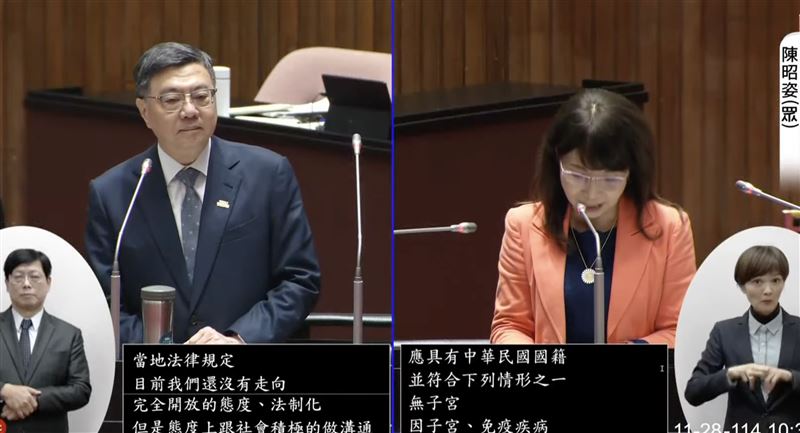 瞎!陳昭姿扯黃仁勳:民進黨污名化代孕