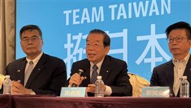 總統府資政謝長廷出席「友誼水產善的循環：TeamTaiwan 挺日本記者會」（圖／記者劉秀敏攝影）