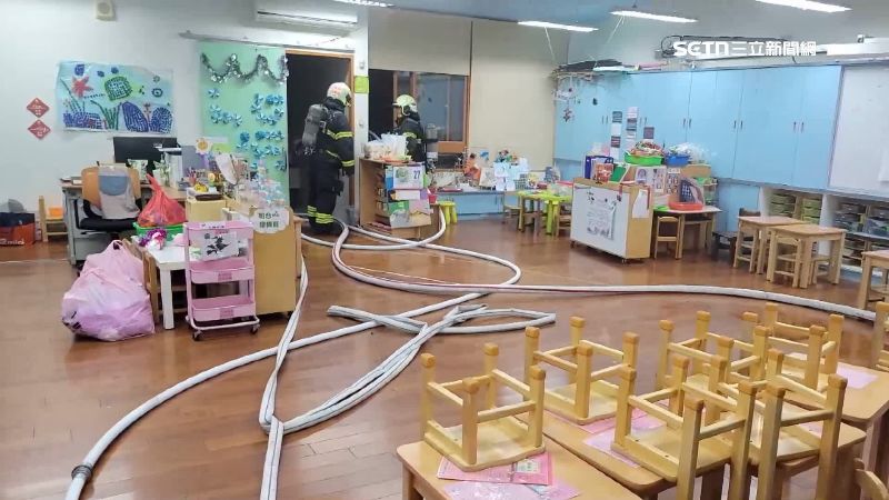 一旁幼兒園也受波及