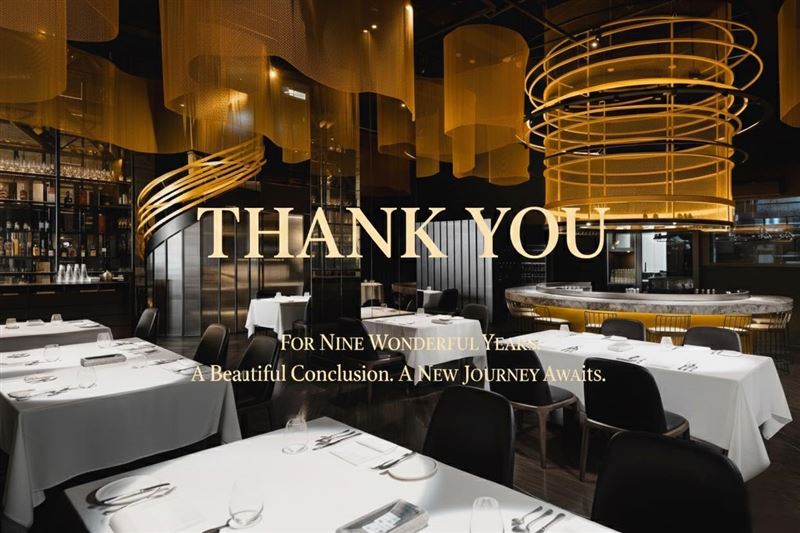 在台北的高檔餐廳「Orchid蘭」多年榮獲米其林推薦，如今將於2026年1月31日熄燈。（圖／翻攝自Orchid Restaurant 蘭臉書）