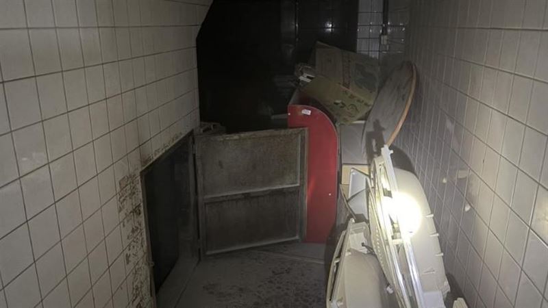 桃園大園區某幼兒園發生火警，地下室抽水馬達燃燒。（圖／翻攝畫面）