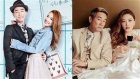 應采兒（右）今早透過IG公告與丈夫陳小春（左）以家庭名義捐出港幣1,000,000元捐款，全數交由「保良局扶弱基金－支援宏福火災居民專項戶口」。（圖／翻攝自應采兒IG）