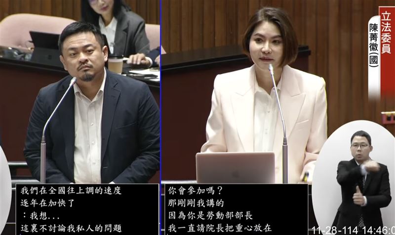 傻眼！藍委質詢竟問勞動部長會不會去聯誼