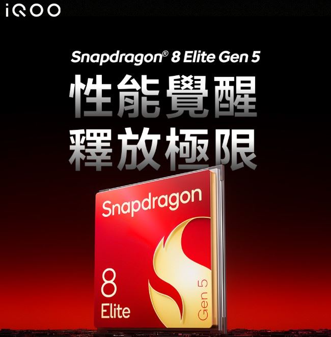 iQOO 15搭載高通Snapdragon® 8 Elite Gen 5