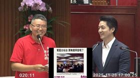 徐立信問要不要幫他站台，蔣萬安回應要尊重戴錫欽（圖／翻攝畫面）