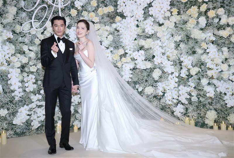 許瑋甯、邱澤今天舉辦世紀婚禮。（圖／記者鄭孟晃、趙于瑩攝影）