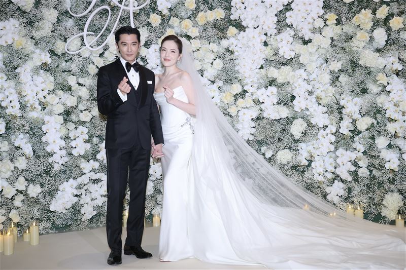 許瑋甯、邱澤今天舉辦世紀婚禮。（圖／記者鄭孟晃、趙于瑩攝影）