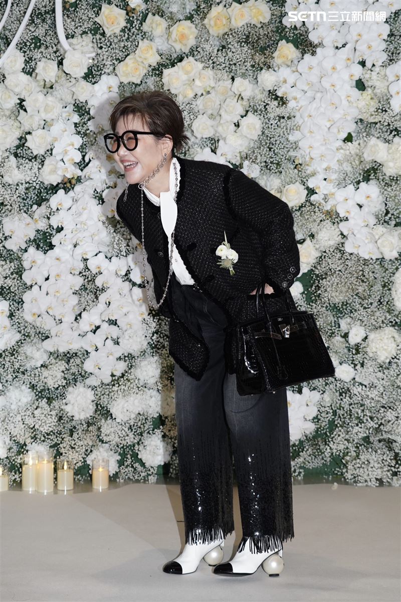 藍心湄是當年邱澤與許瑋甯登記的證婚人。（圖／記者鄭孟晃、趙于瑩攝影）