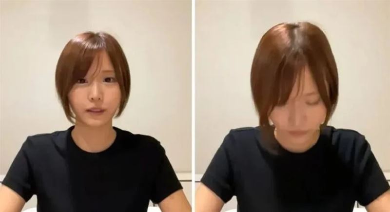 本鄉愛被爆當小三後來為此道歉，並宣布「無限期休業」。（圖／翻攝自本鄉愛YouTube）