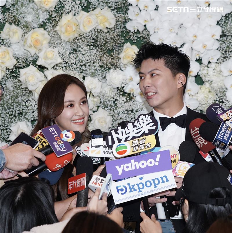 Sandy老公「王先生」大讚對婚姻很滿意。（圖／記者鄭孟晃、趙于瑩攝影）