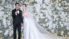 許瑋甯、邱澤今天舉辦世紀婚禮。（圖／記者鄭孟晃、趙于瑩攝影）