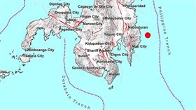 菲律賓東達沃發生地震，一開始報規模7.5，後來修正成3.3。（圖／翻攝自菲律賓火山與地震研究所 (PHIVOLCS-DOST)臉書）