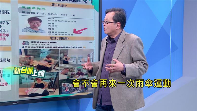 黃創下指出，習近平憂心香港再次爆發大規模街頭抗議。（圖／新台派上線）