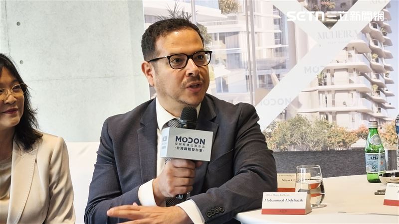 Modon商務長Mr.&nbsp;Mohammed&nbsp;Abdelrazik指出，剛區房價漲勢兇猛，且擁有高投報、免稅優勢，台人遭誤逮一事應屬個案。（圖／記者陳韋帆攝影）