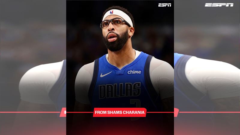 戴維斯（Anthony Davis）回歸打前東家湖人。（圖／翻攝自X平台 @ShamsCharania）