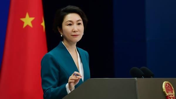 中國外交部發言人毛寧主持記者會（圖／翻攝自中國外交部網站）