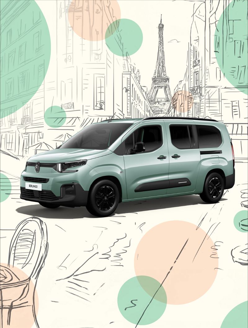 雪鐵龍BERLINGO「清新綠」限定版。（圖／CITRO&Euml;N提供）