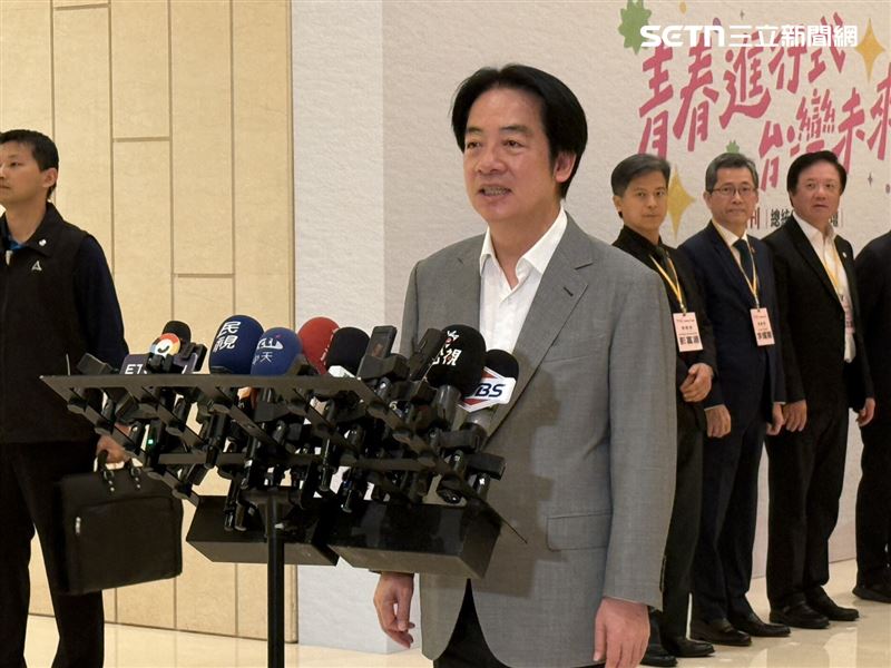 針對藍白擬提案邀請他到立院國情報告，總統賴清德受訪回應（圖／記者劉秀敏攝影）