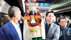 北港朝天宮媽祖今日啟程北上，台北市長蔣萬安等人至萬華火車站接駕。（圖／翻攝自寶島神很大）