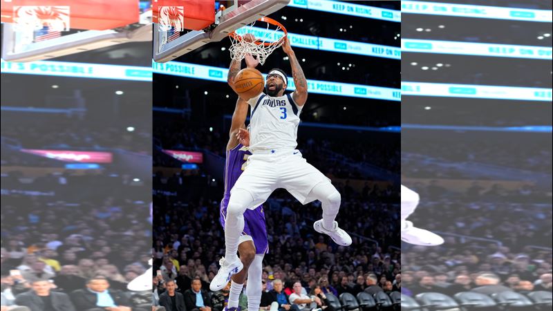 達拉斯獨行俠戴維斯（Anthony Davis）。（圖／翻攝自X平台 @dallasmavs）