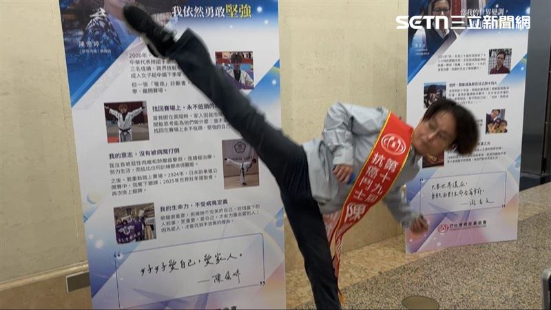 跆拳道國手10年罹2癌 化療披戰袍奪銀牌